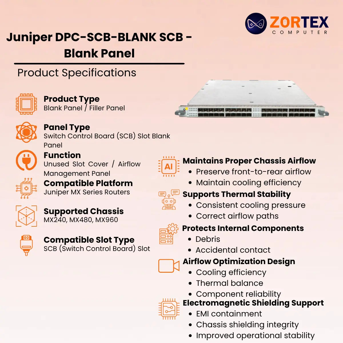 Juniper DPC-SCB-BLANK SCB - Blank Panel