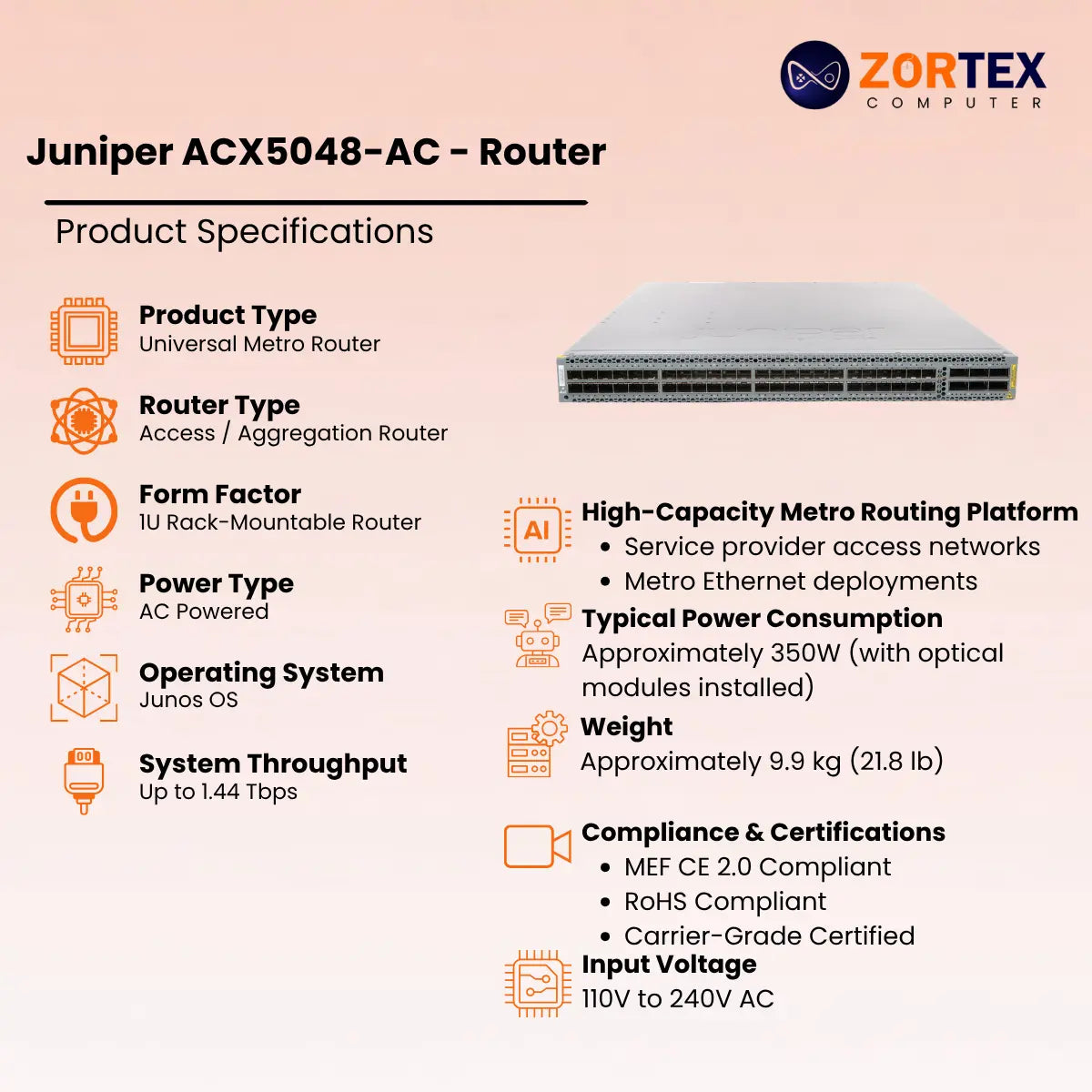 Juniper ACX5048-AC - Router