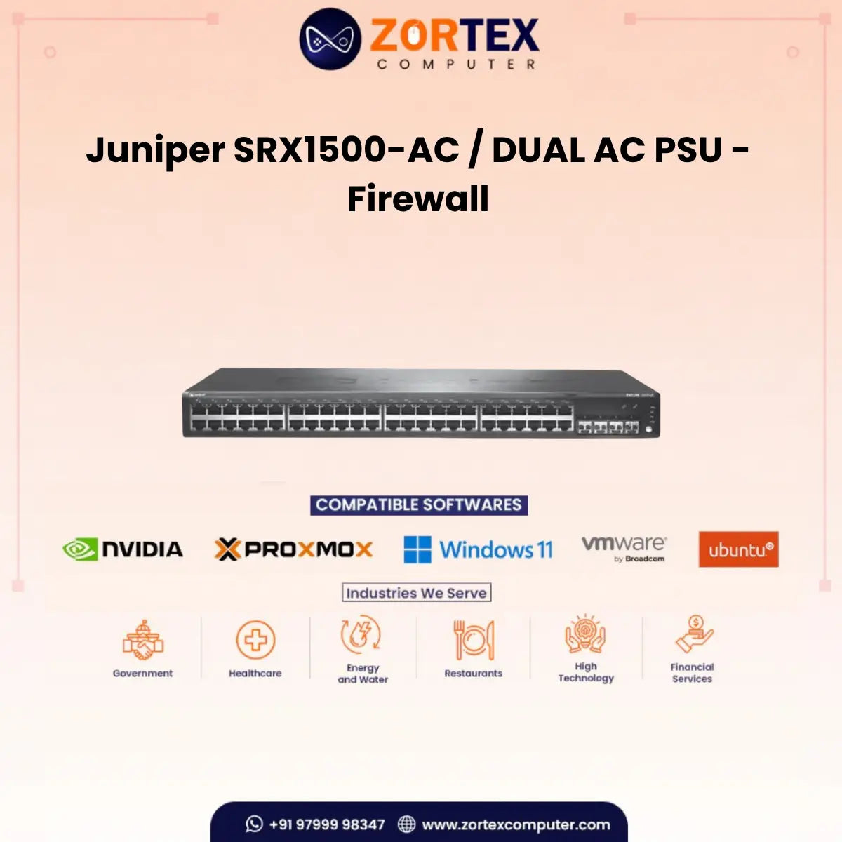 Juniper SRX1500-AC / DUAL AC PSU - Firewall