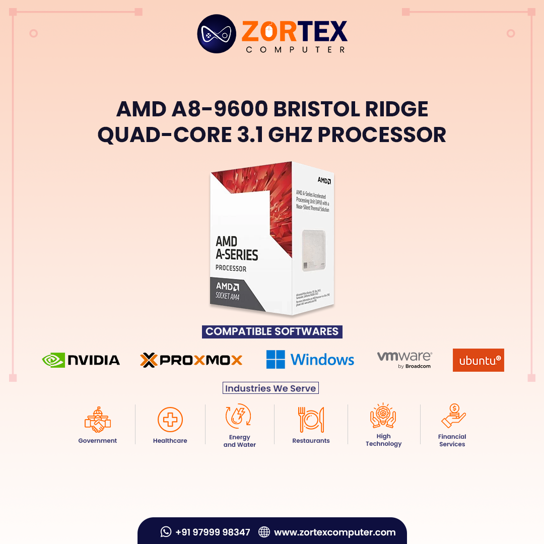 AMD A8-9600 Bristol Ridge Quad-Core 3.1 GHz Processor