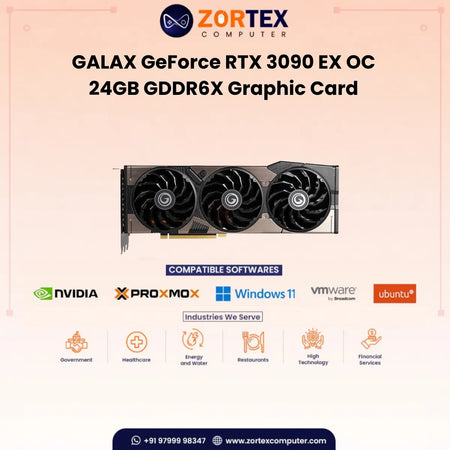 GALAX GeForce RTX 3090 EX Gamer (1-Click OC) 24GB GDDR6X 384-bit Graphic Card 39NXM5MD1JNA