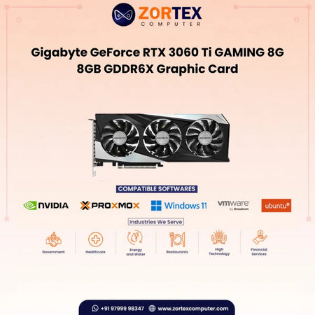 Gigabyte GeForce RTX 3060 Ti GAMING 8G 8GB GDDR6X Graphic Card GV-N306TGAMING-8GD