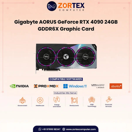 Gigabyte AORUS GeForce RTX 4090 24GB GDDR6X Graphic Card GV-N4090AORUSX W-24GD