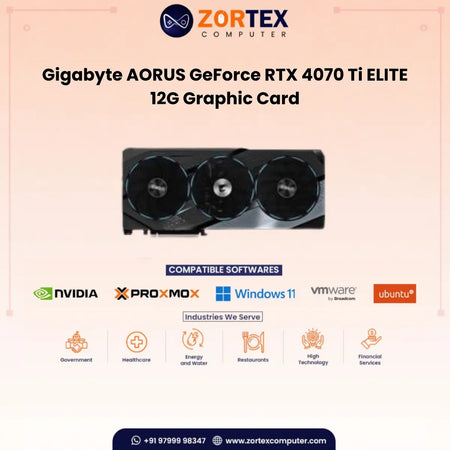 Gigabyte AORUS GeForce RTX 4070 Ti ELITE 12G Graphic Card GV-N407TAORUS E-12GD