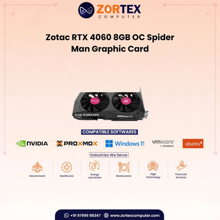 ZOTAC GAMING GeForce RTX 4060 8GB OC Spider-Man Graphic Card ZT-D40600P-10SMP