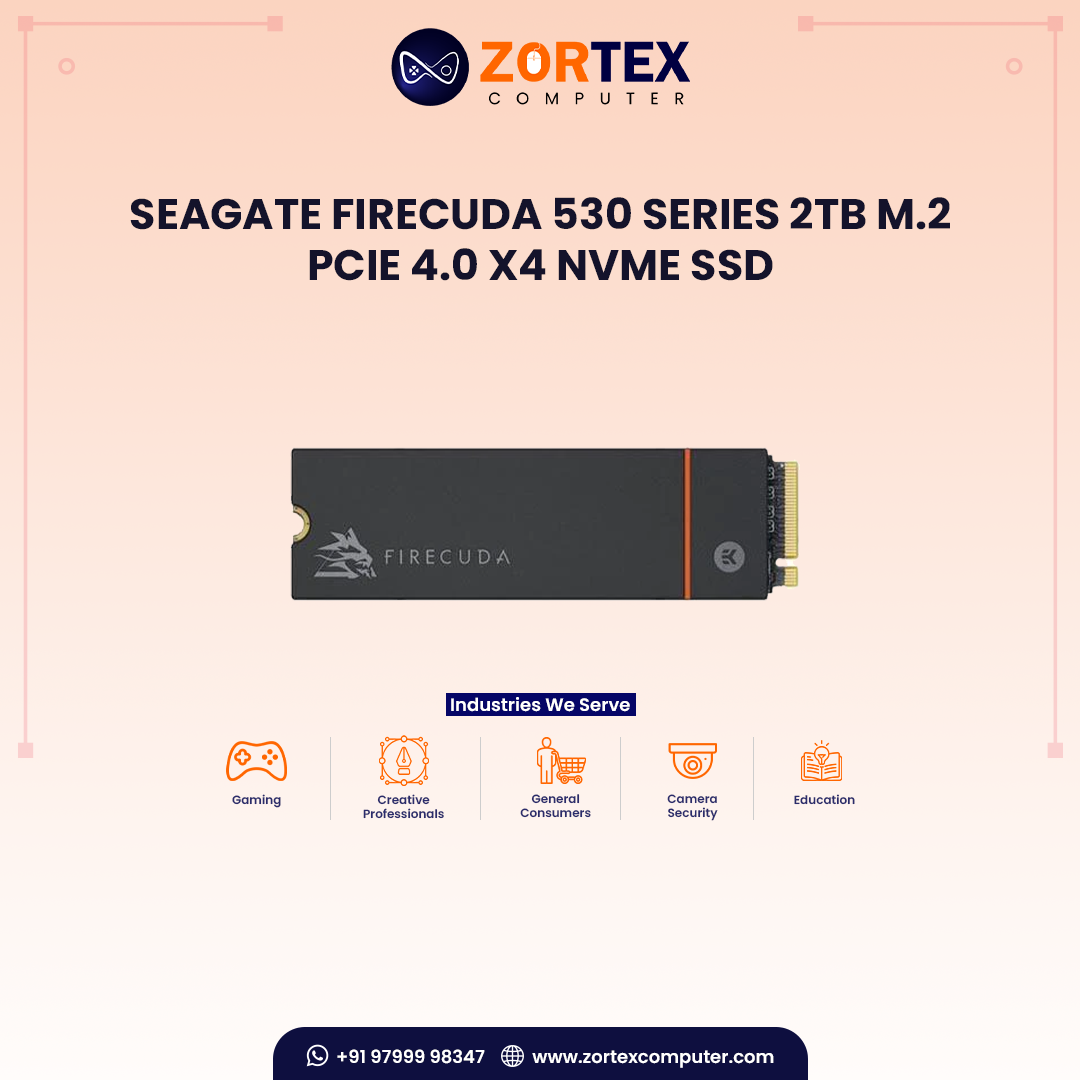 Seagate FireCuda 530 Series 2TB M.2 PCIe 4.0 x4 NVMe SSD