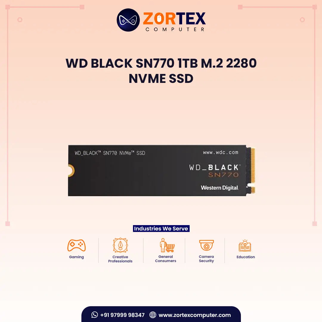 WD Black SN770 1TB NVMe Gaming SSD