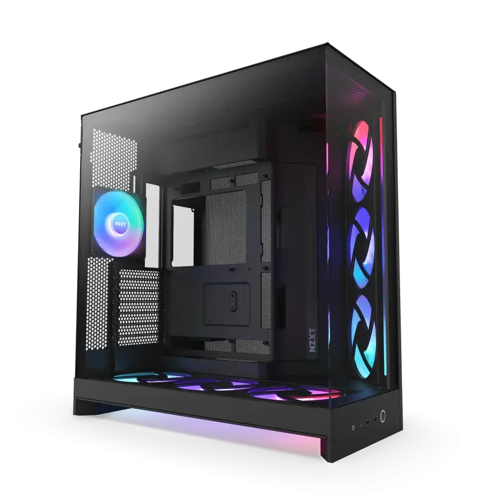 NZXT 240mm PC Case Fans with RGB Lighting Black Case Fan