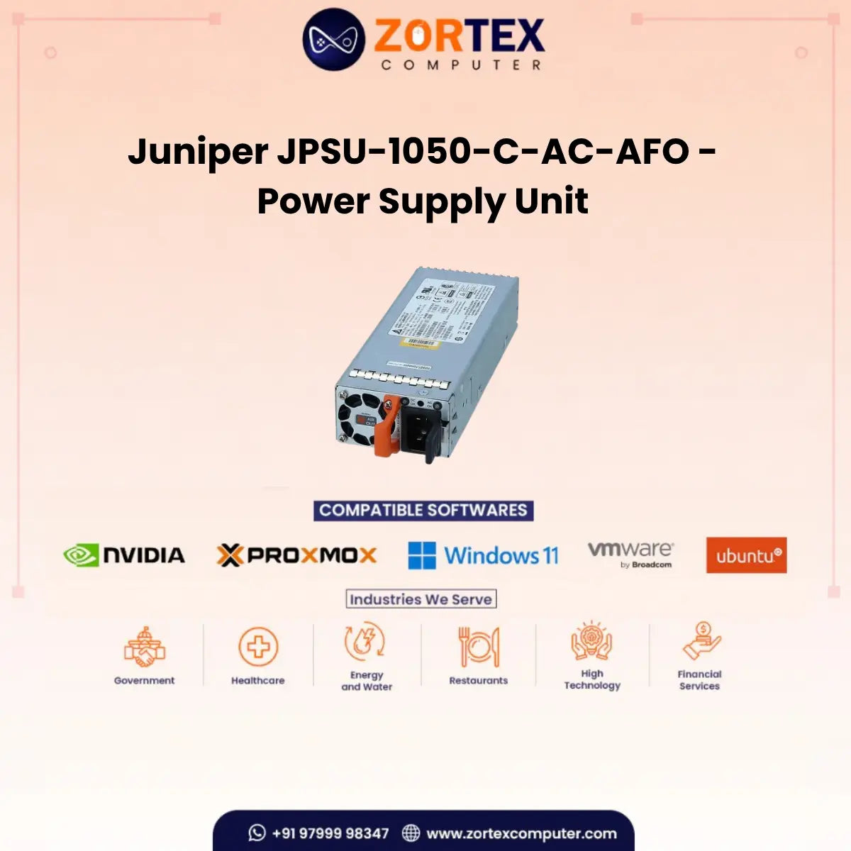 Juniper JPSU-1050-C-AC-AFO - Power Supply Unit