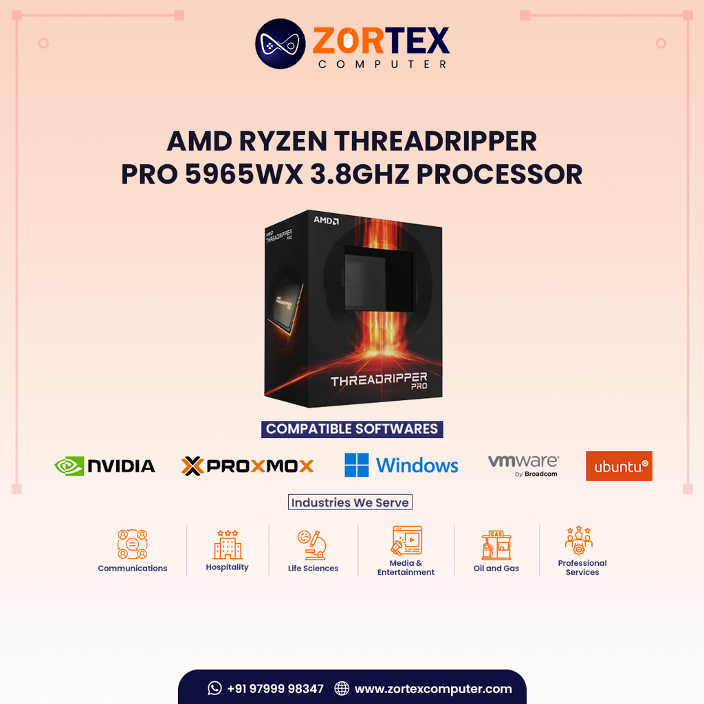 AMD Ryzen Threadripper PRO 5965WX 3.8GHz Processor
