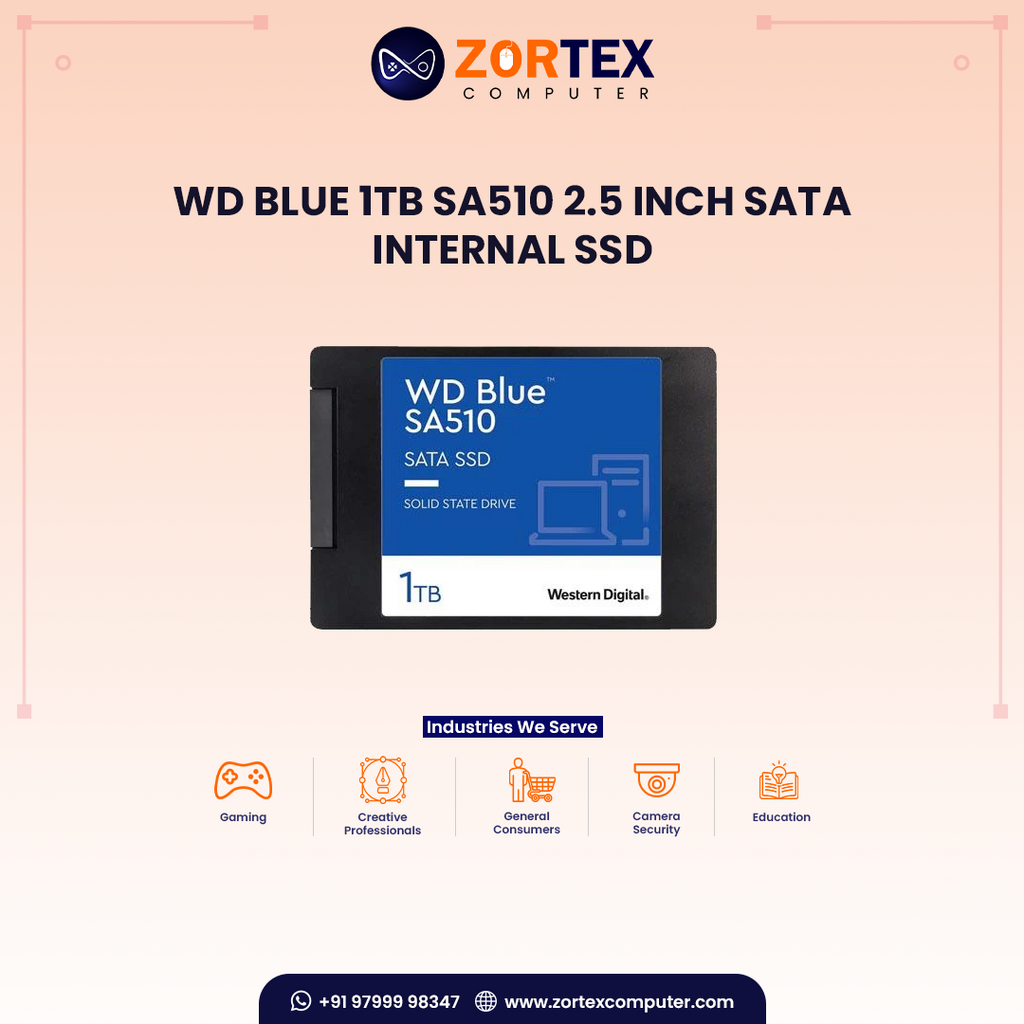 WD Blue 1TB SA510 2.5 Inch SATA Internal SSD