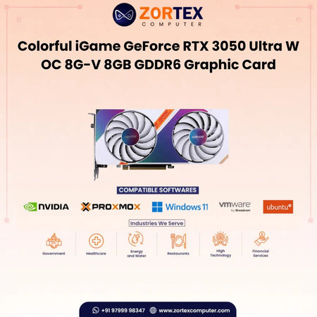 Colorful iGame GeForce RTX 3050 Ultra W OC 8G-V 8GB GDDR6 Graphic Card