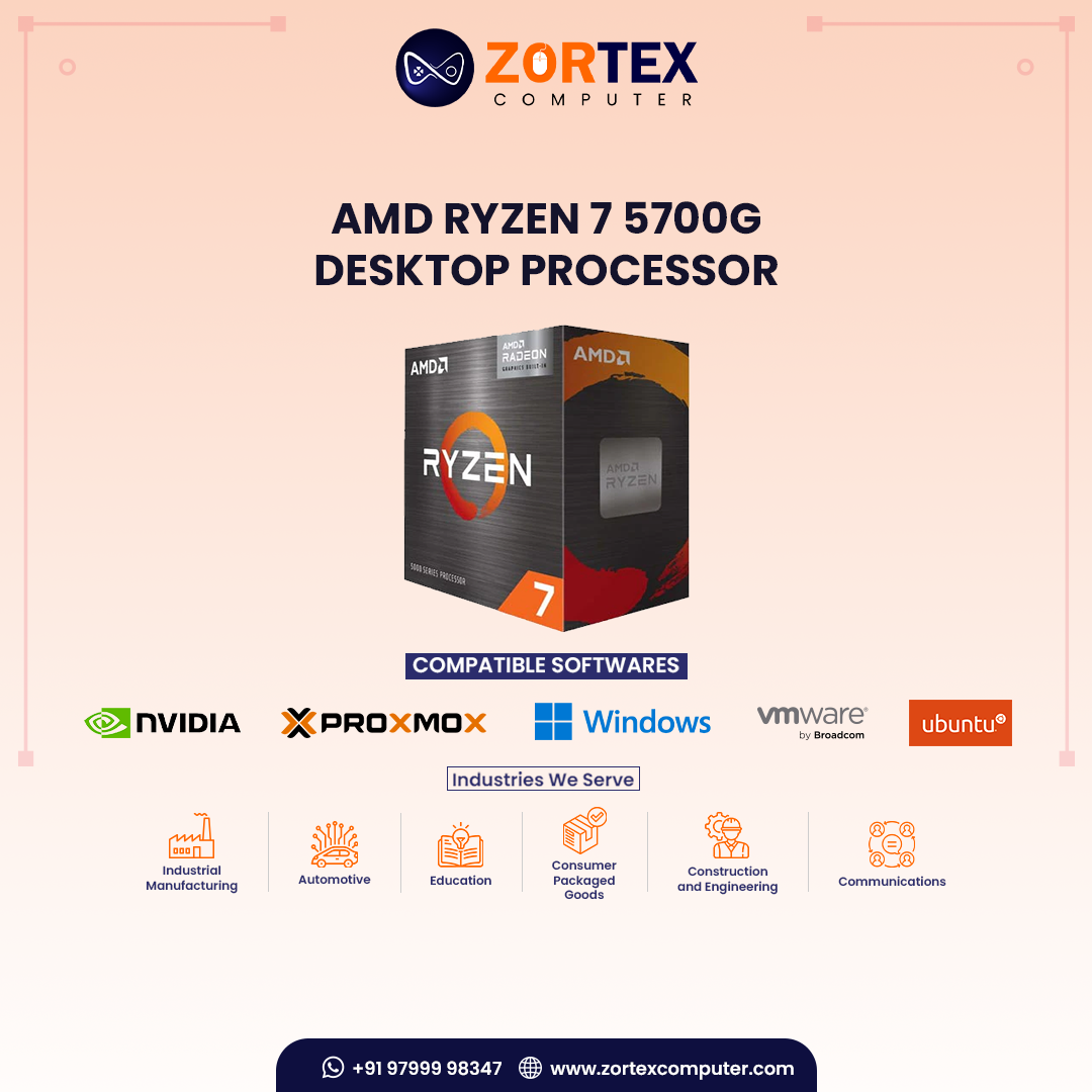 AMD Ryzen 7 5700G Desktop Processor