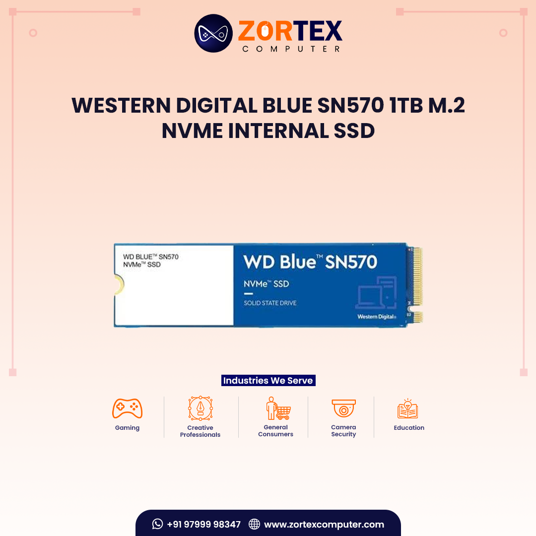 Western Digital Blue SN570 1TB M.2 NVMe Internal SSD