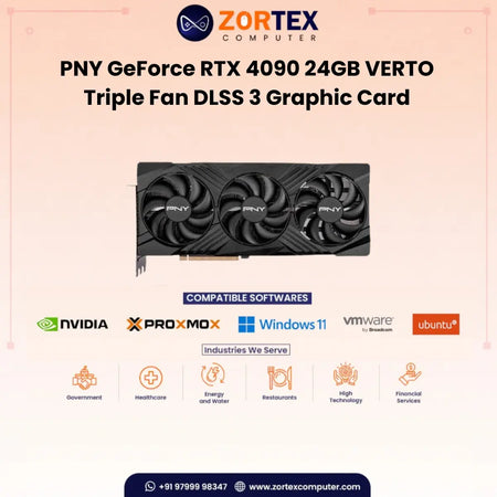PNY GeForce RTX 4090 24GB VERTO Triple Fan DLSS 3 Graphic Card