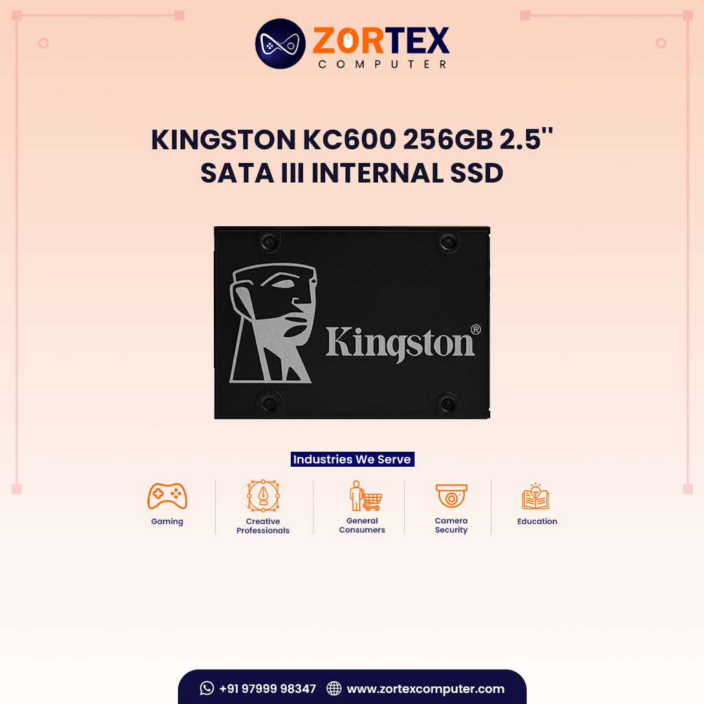 Kingston KC600 256GB 2.5'' SATA III Internal SSD