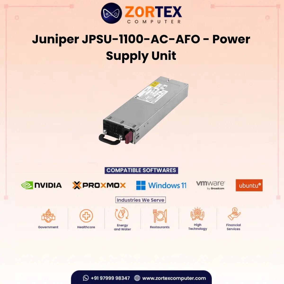 Juniper JPSU-1100-AC-AFO - Power Supply Unit