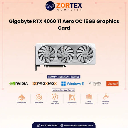 Gigabyte RTX 4060 Ti Aero OC 16GB Graphics Card GV-N406TAERO OC-16GD