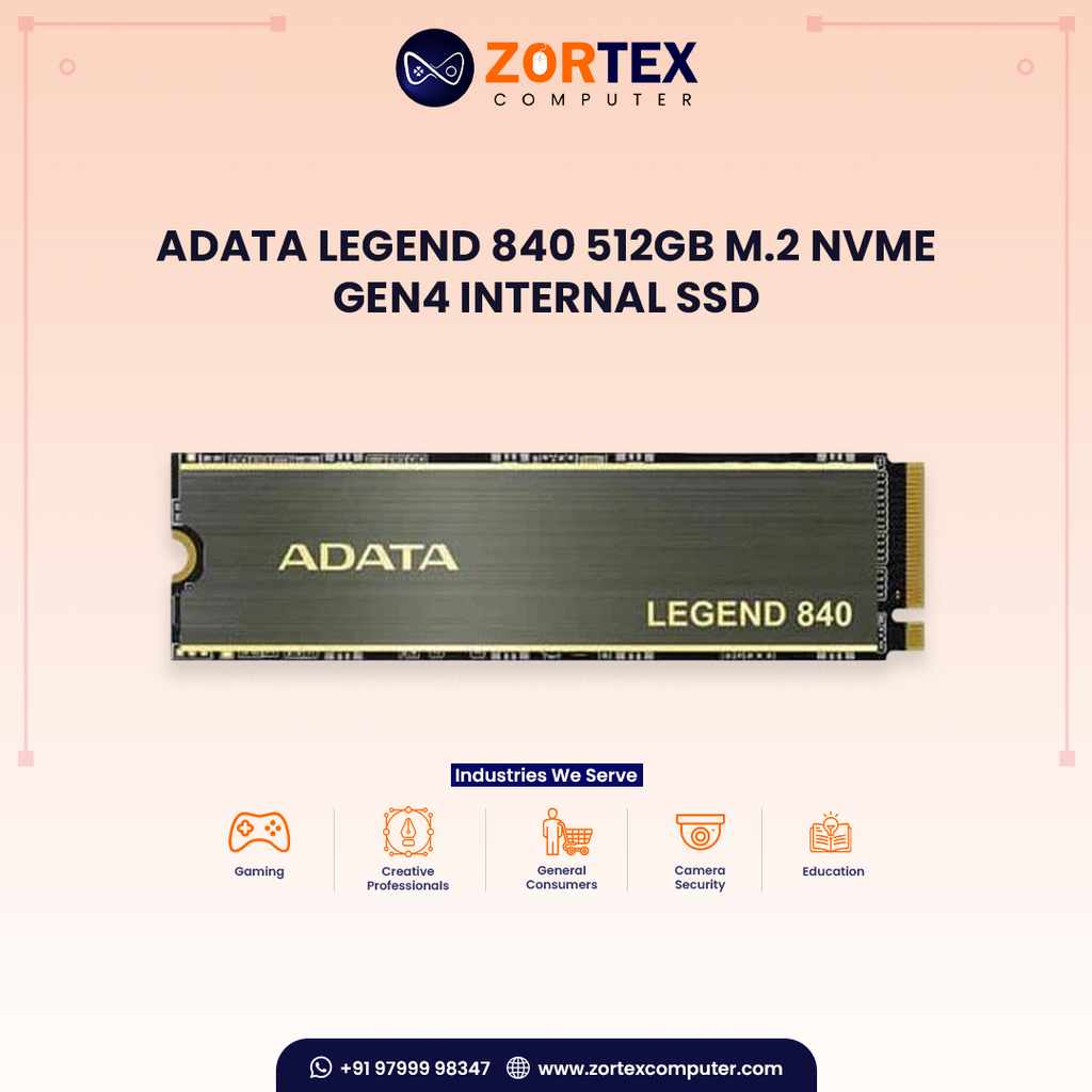 Adata Legend 840 512GB M.2 NVMe Gen4 Internal SSD