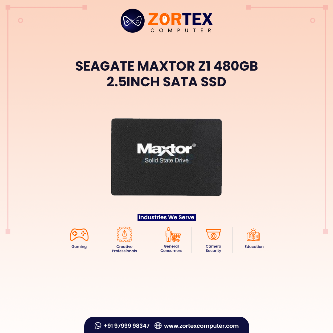 Seagate Maxtor Z1 480GB 2.5inch SATA SSD