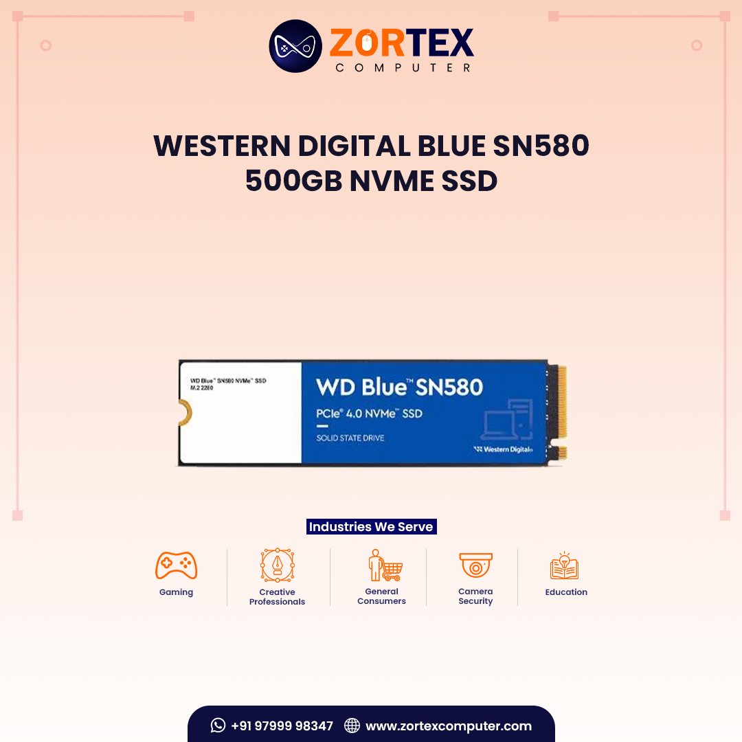 Western Digital Blue SN580 500GB NVMe SSD