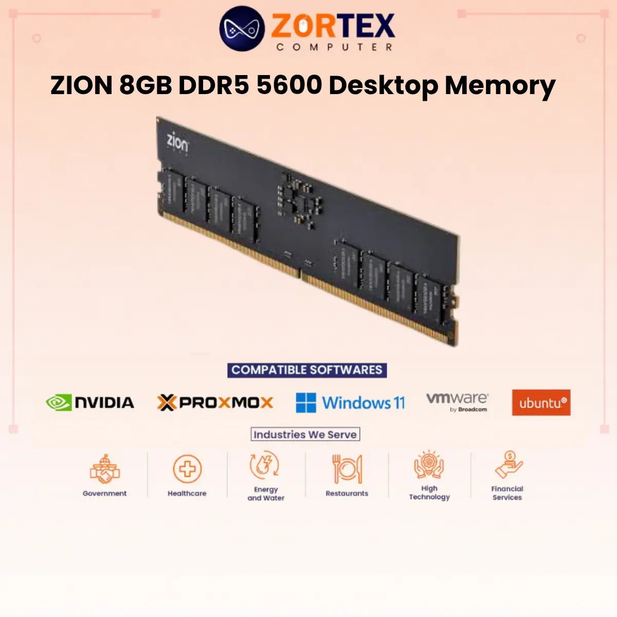 ZION 8GB DDR5 5600 Desktop Memory