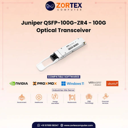 Juniper Qsfp 100G Zr4 100G Optical Transceiver Juniper networking hardware image