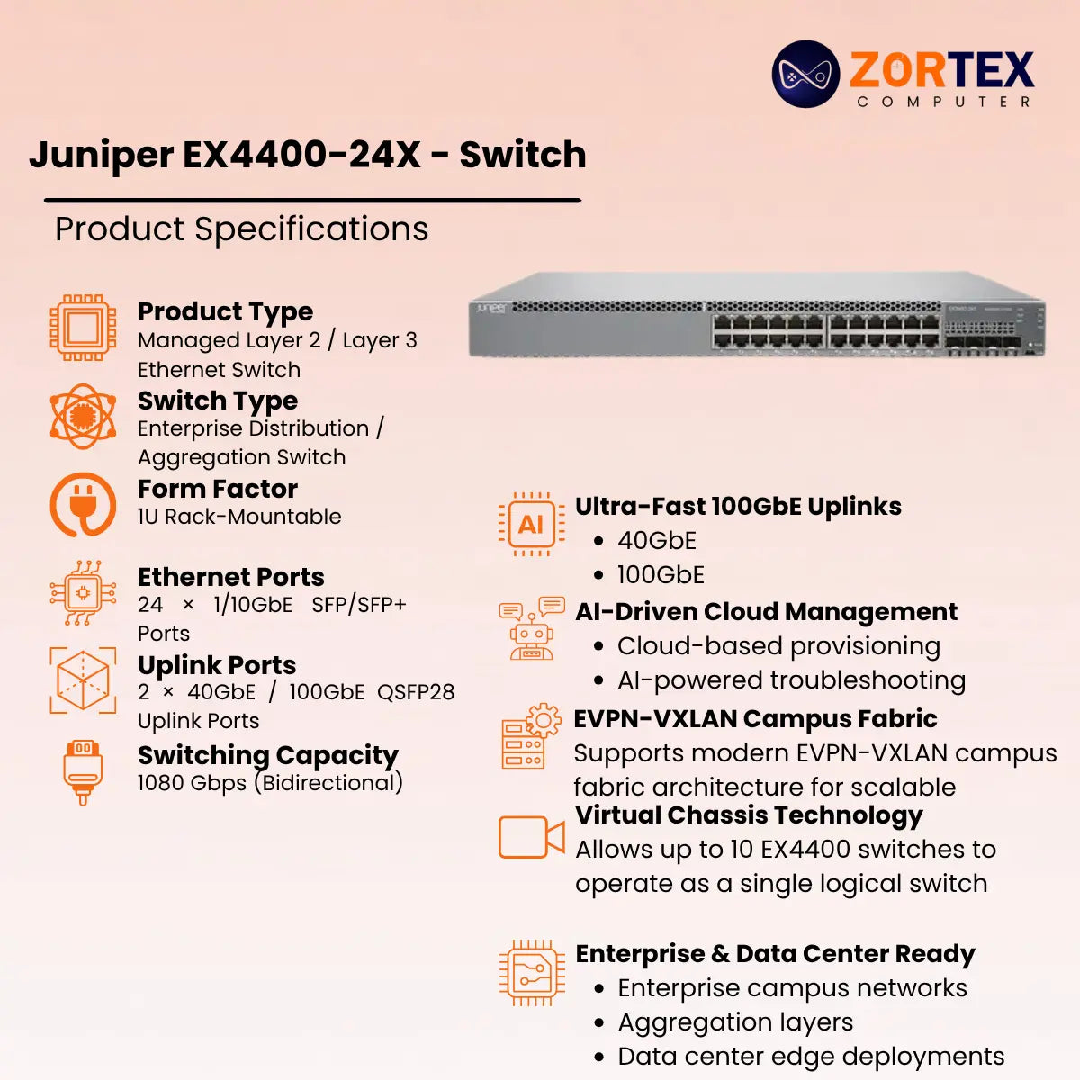 Juniper Ex4400 24X 2