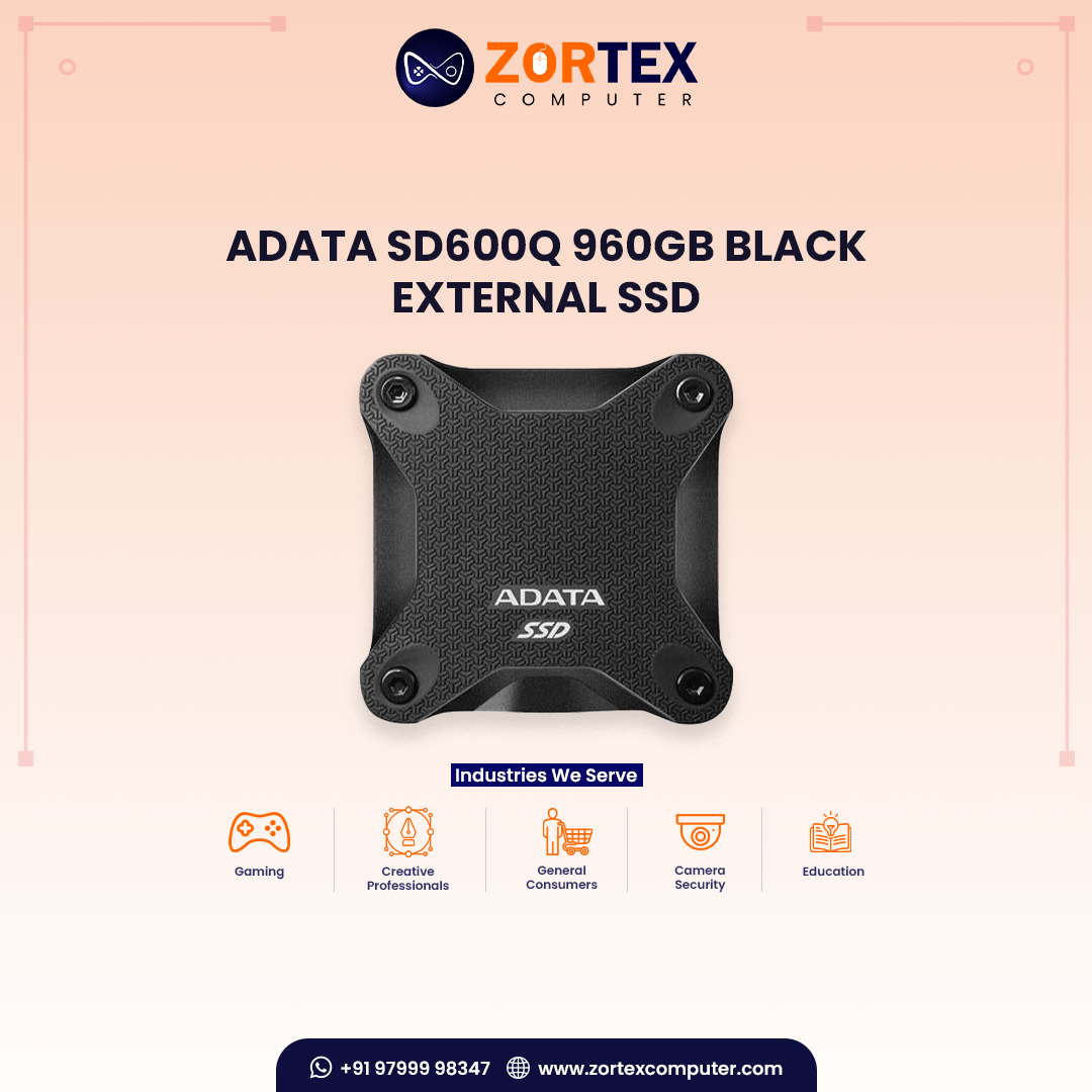 Adata SD600Q 960GB Black External SSD