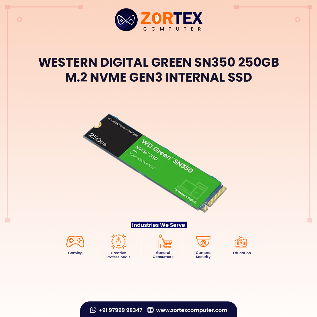 Western Digital Green SN350 250GB M.2 NVMe Gen3 Internal SSD