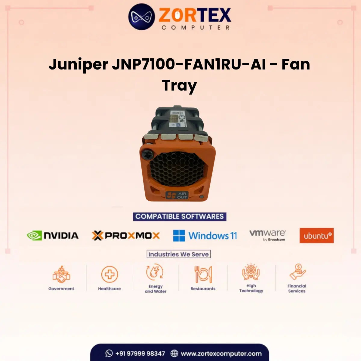 Juniper JNP-FAN-3RU – Fan Tray
