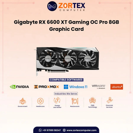 Gigabyte RX 6600 XT Gaming OC Pro 8GB Graphic Card GV-R66XTGamingOC-Pro-8GD