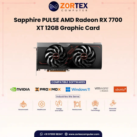 Sapphire PULSE AMD Radeon RX 7700 XT 12GB Graphic Card 11335-04-20G