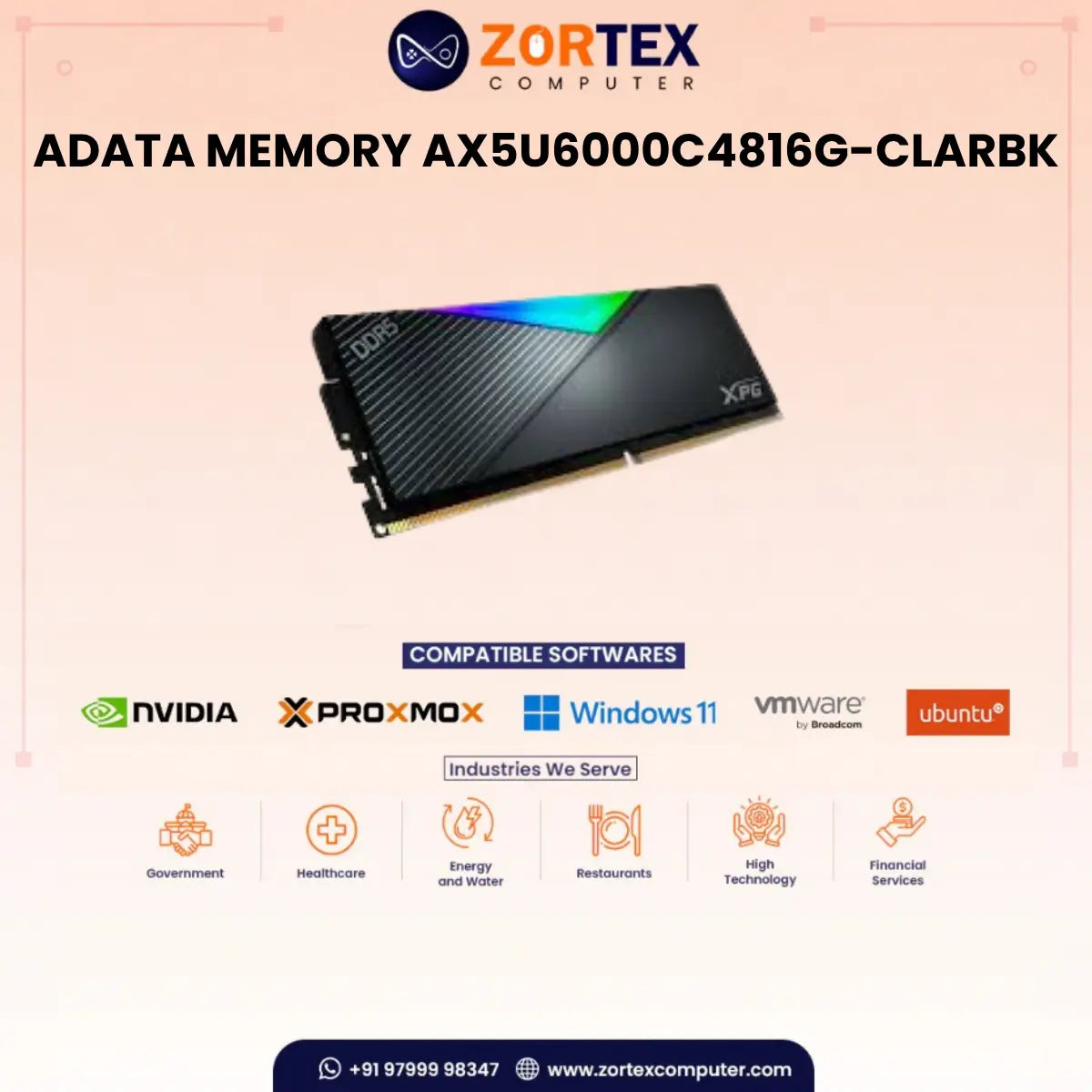 ADATA MEMORY AX5U6000C4816G-CLARBK