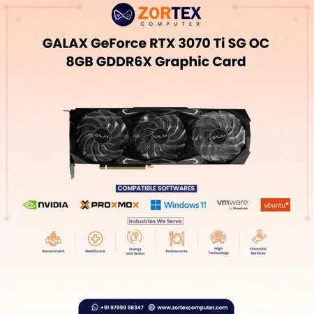 GALAX GeForce RTX 3070 Ti SG (1-Click OC) 8GB GDDR6X 256-bit Graphic card 37ISM6MD4BSG