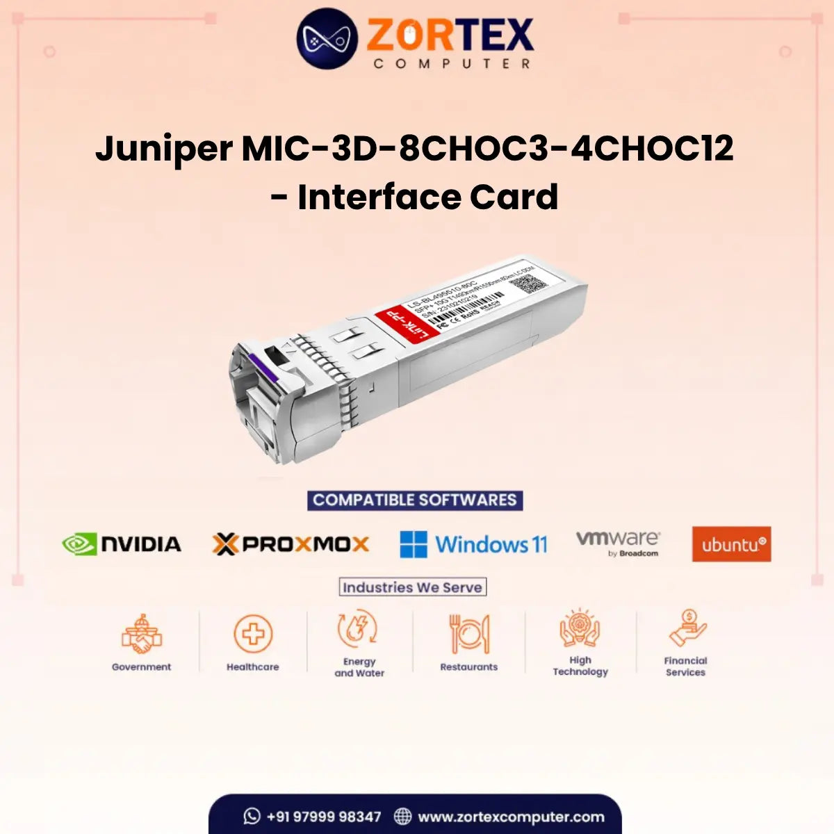 Juniper MIC-3D-8CHOC3-4CHOC12 - Interface Card