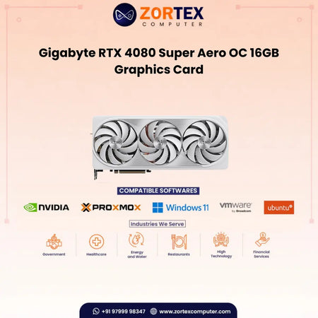 Gigabyte RTX 4080 Super Aero OC 16GB Graphics Card GV-N408SAERO OC-16GD