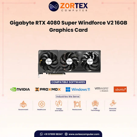 Gigabyte RTX 4080 Super Windforce V2 16GB Graphics Card GV-N408SWF3V2-16GD
