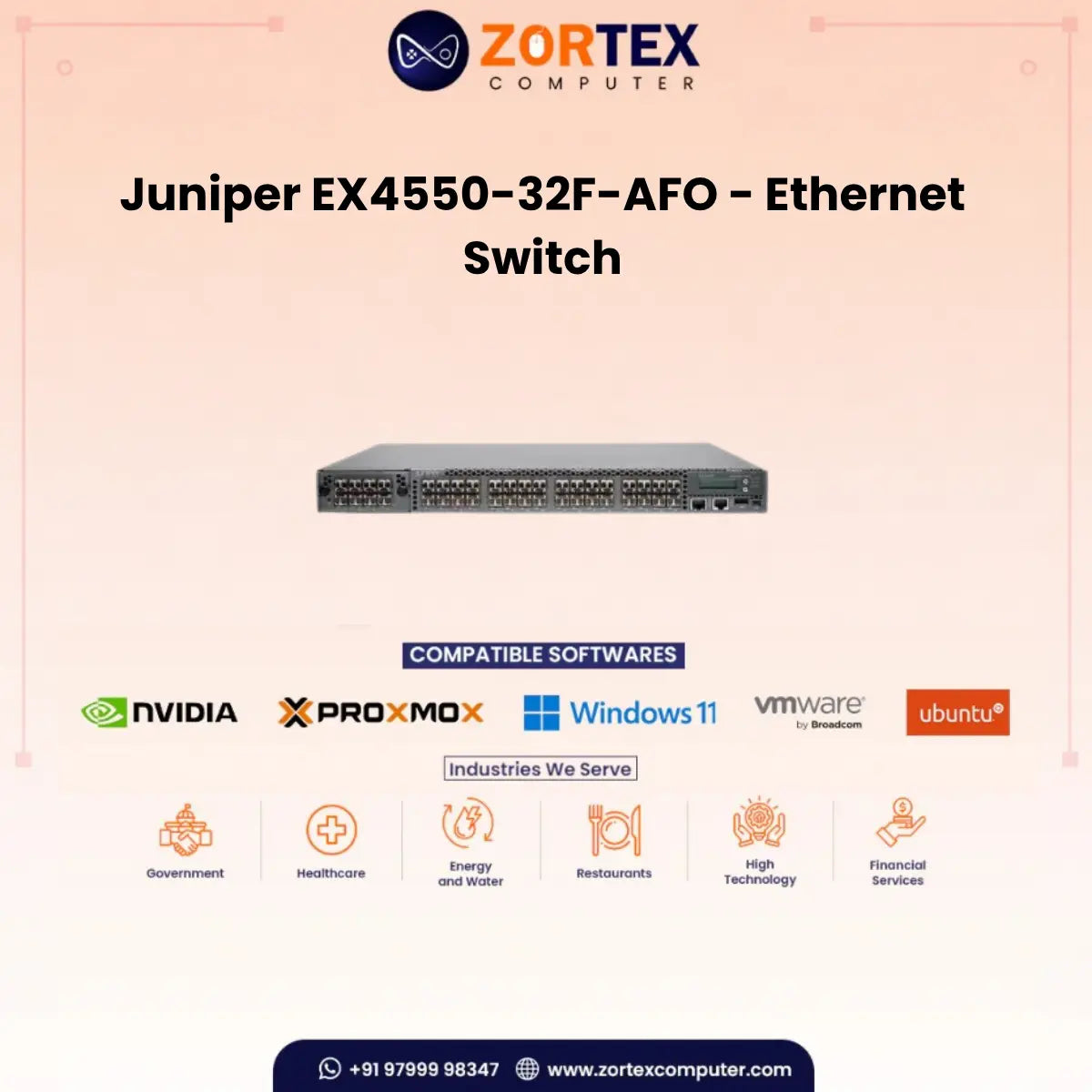 Juniper EX4550-32F-AFO - Ethernet Switch