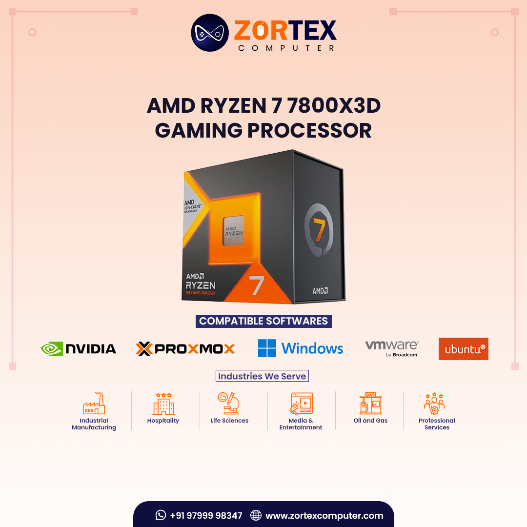 AMD Ryzen 7 7800X3D Gaming Processor