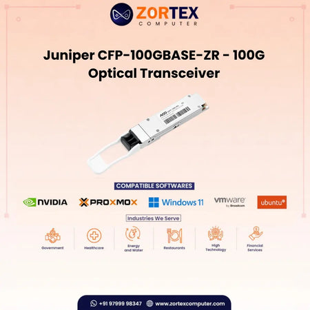 Juniper Cfp 100G Base Zr 100G Optical Transceiver Juniper networking hardware image