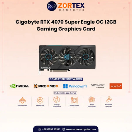 Gigabyte RTX 4070 Super Eagle OC 12GB Gaming Graphics Card GV-N407SEAGLE-OC-12GD