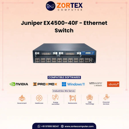 Juniper Ex4500 40F Ethernet Switch Juniper networking hardware image