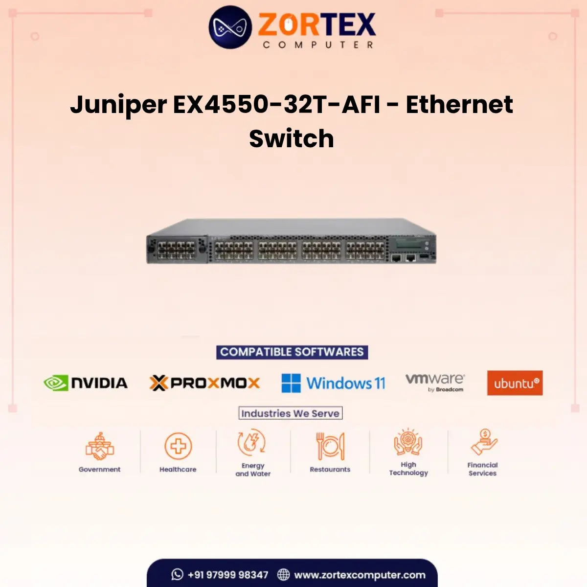 Juniper EX4550-32T-AFI - Ethernet Switch