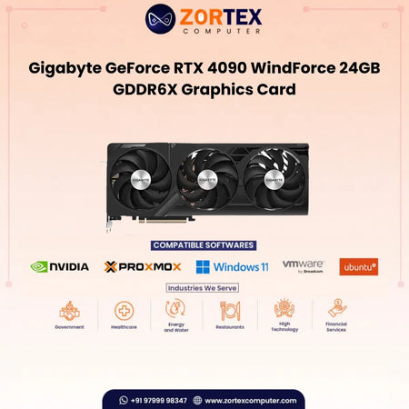 Gigabyte GeForce RTX 4090 WindForce 24GB GDDR6X Graphics Card GV-N4090WF3-24GD