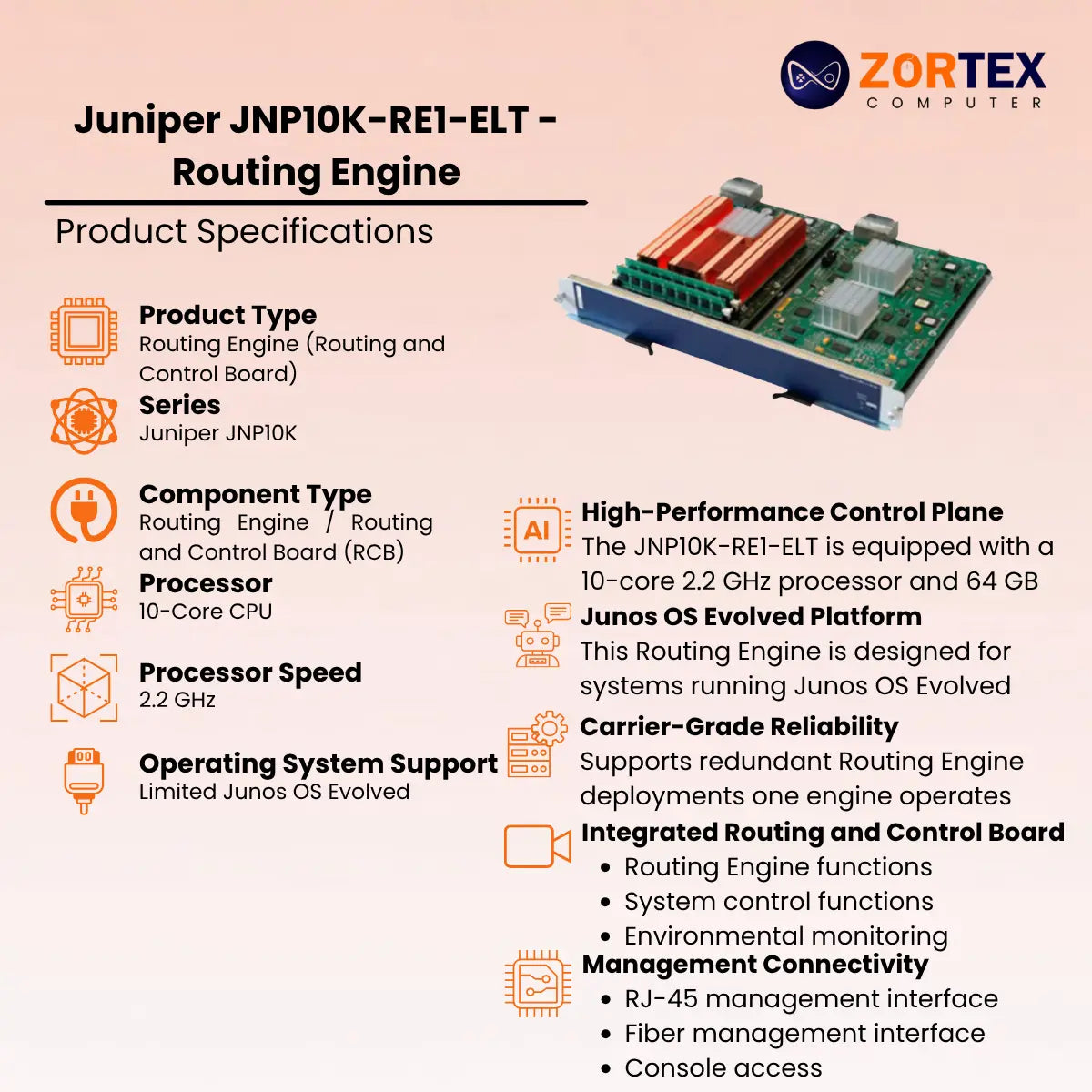 Juniper JNP10K-RE1-ELT - Routing Engine