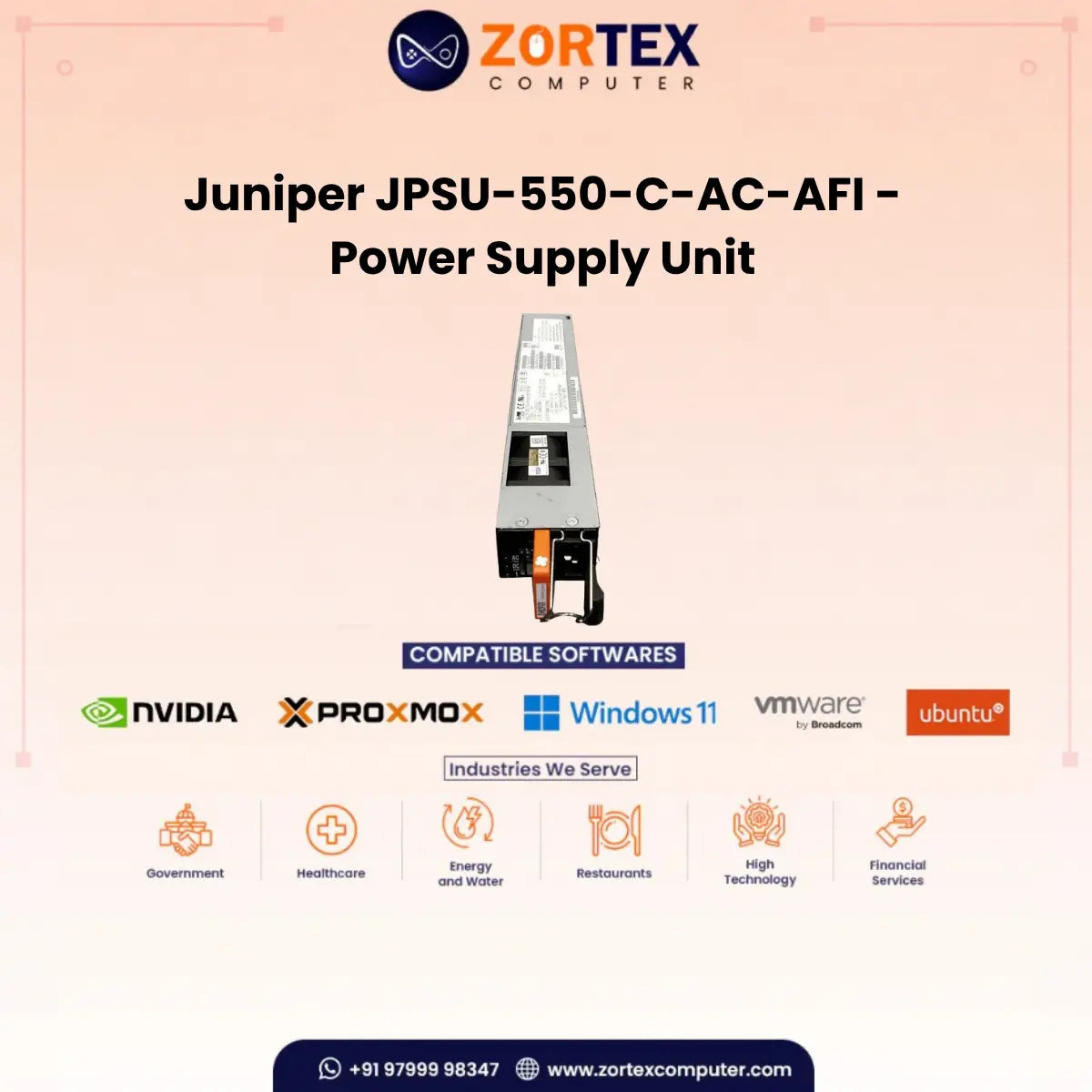 Juniper JPSU-550-C-DC-AFI – DC Power Supply