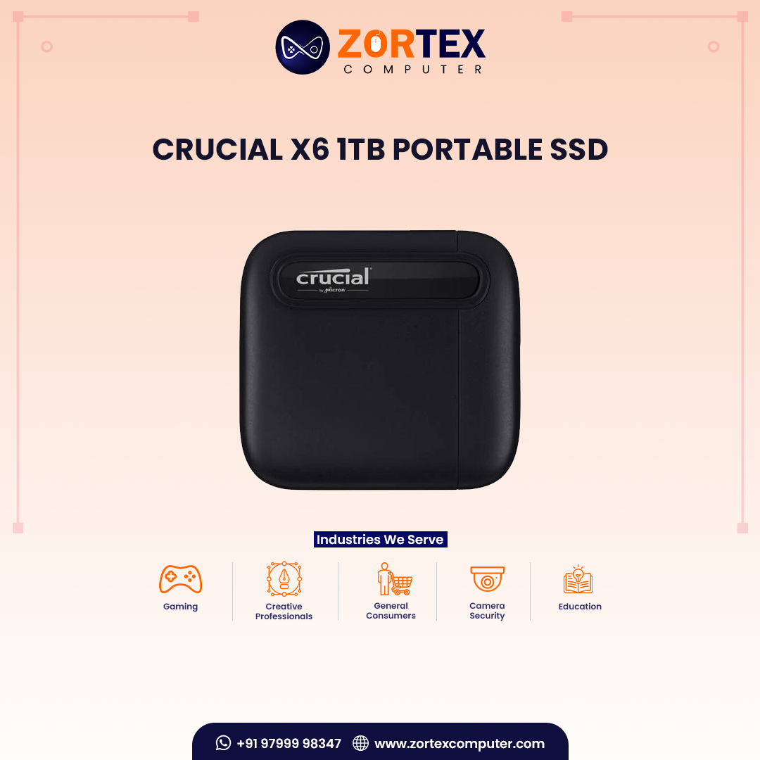 Crucial X6 1TB Portable SSD