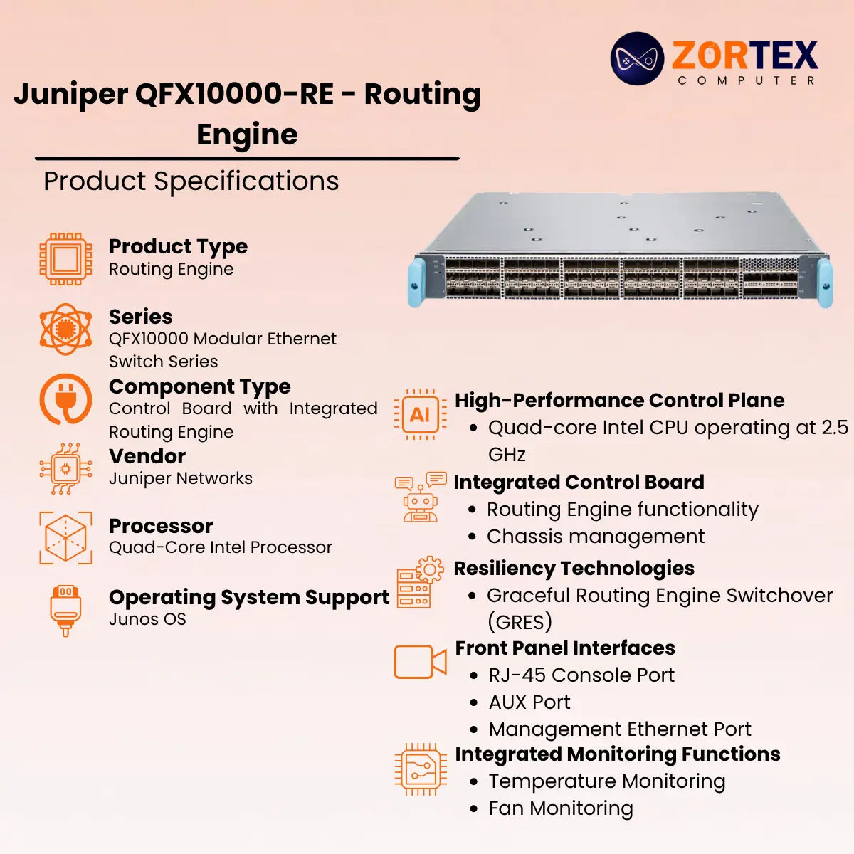 Juniper Qfx10000 Re Routing Engine 2