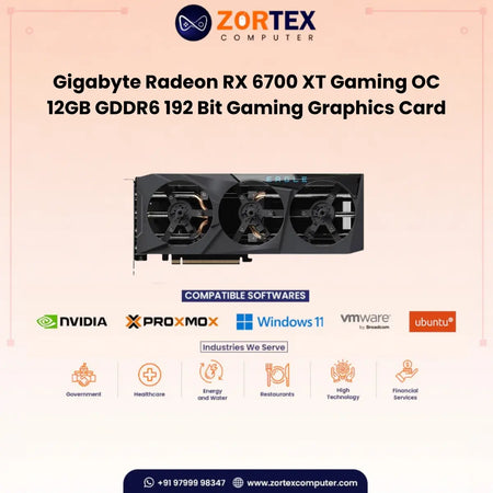 Gigabyte Radeon RX 6700 XT Gaming OC 12GB GDDR6 192-bit Gaming Graphics Card GV-R67XTGaming-OC-12GD
